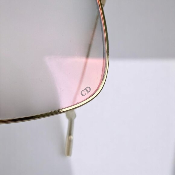 NIB Dior Rose Gold Stellaire 000Te Metal Square Sunglasses main image 5